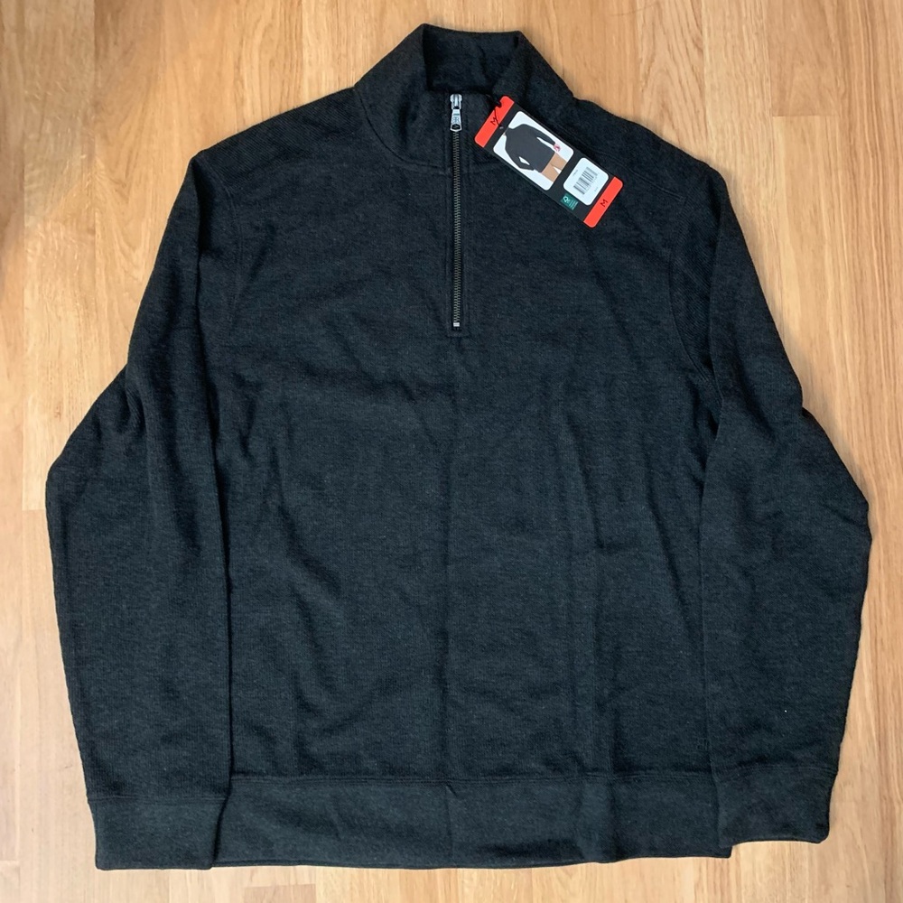 Banana Republic Men's Charcoal Zip-Up Shirt